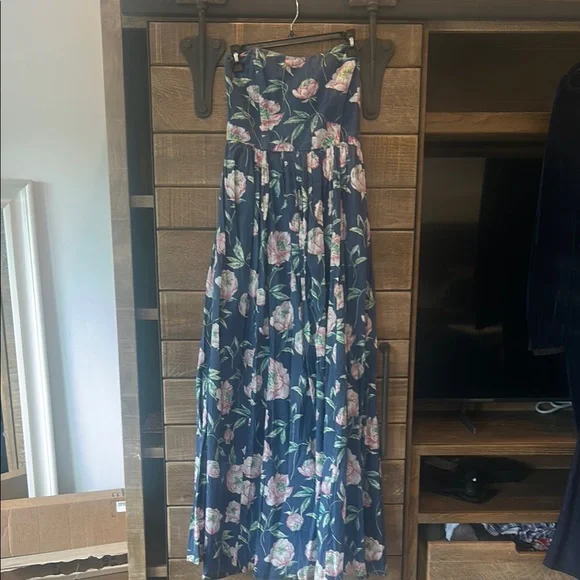 French Connection | Dresses | Stunning French Connection Floral Strapless Maxi  Dress | Poshmark